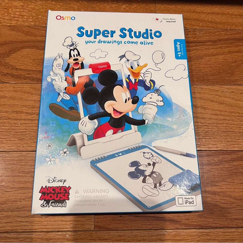 Osmo Super Studio Disney Mickey Mouse & Friends Drawing Game Kit IPad Ages 5+